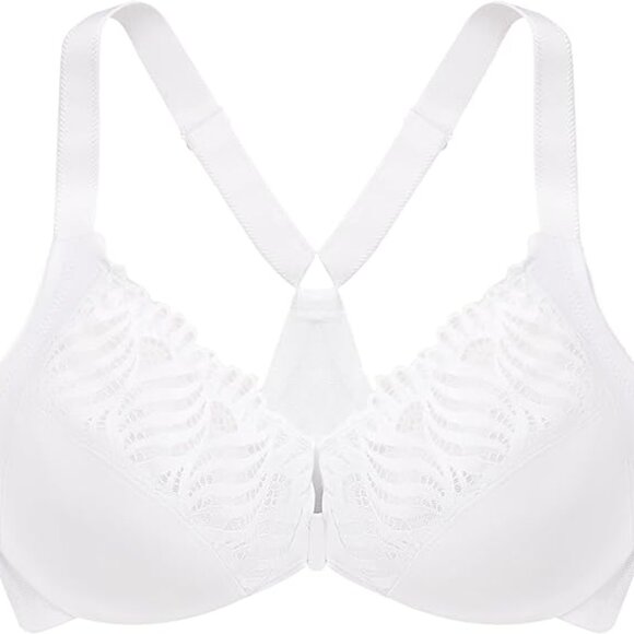 Glamorise Women's Plus Size Front-Close T-Back Wonderwire Underwire 48D NWOT - Picture 4 of 8